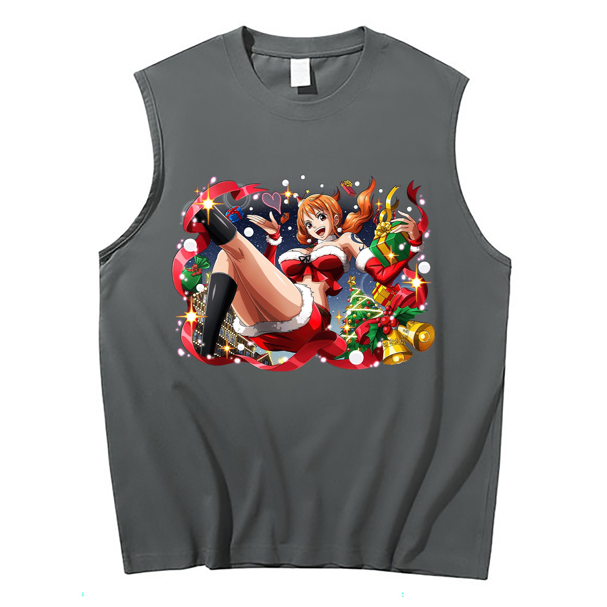 ワンピース ナミ ONE PIECE Nami コットン100％タンクトップ（フロントプリント）